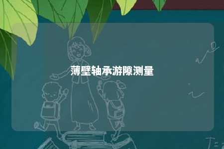 薄壁轴承游隙测量 