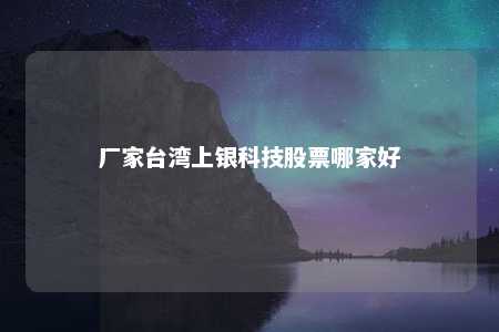 厂家台湾上银科技股票哪家好 